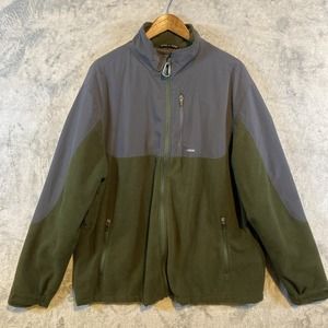 ASCEND Men's Jacket 2XL Green Gray Fleece Quilted Zip Pockets Outdoors Gorpcore‎